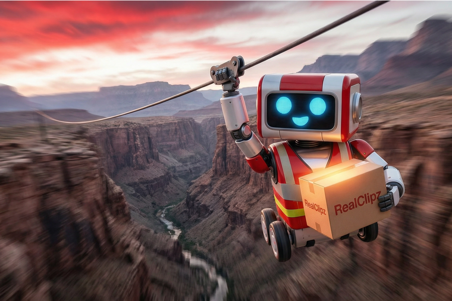 RealClipz Robot cliff overlook