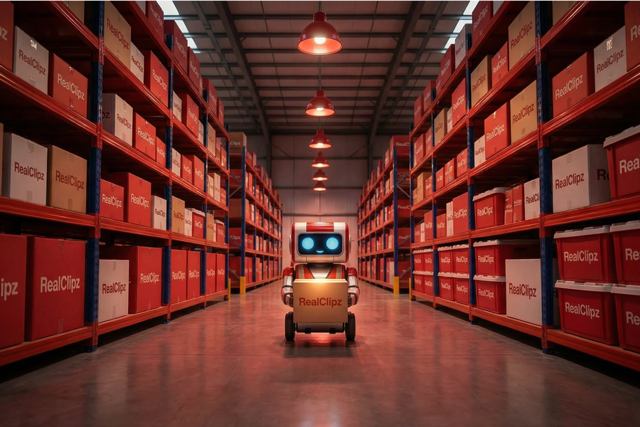 RealClipz Robot in warehouse